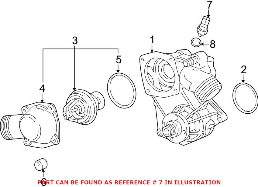 BMW Engine Coolant Temperature Sensor 13621703993