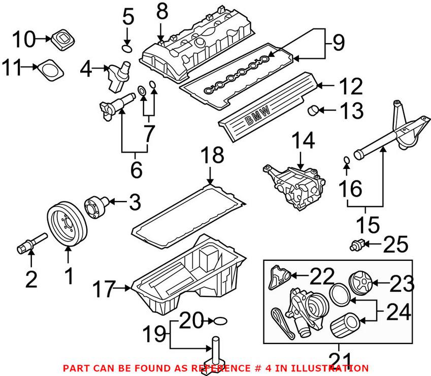BMW Camshaft Position Sensor 13627525014