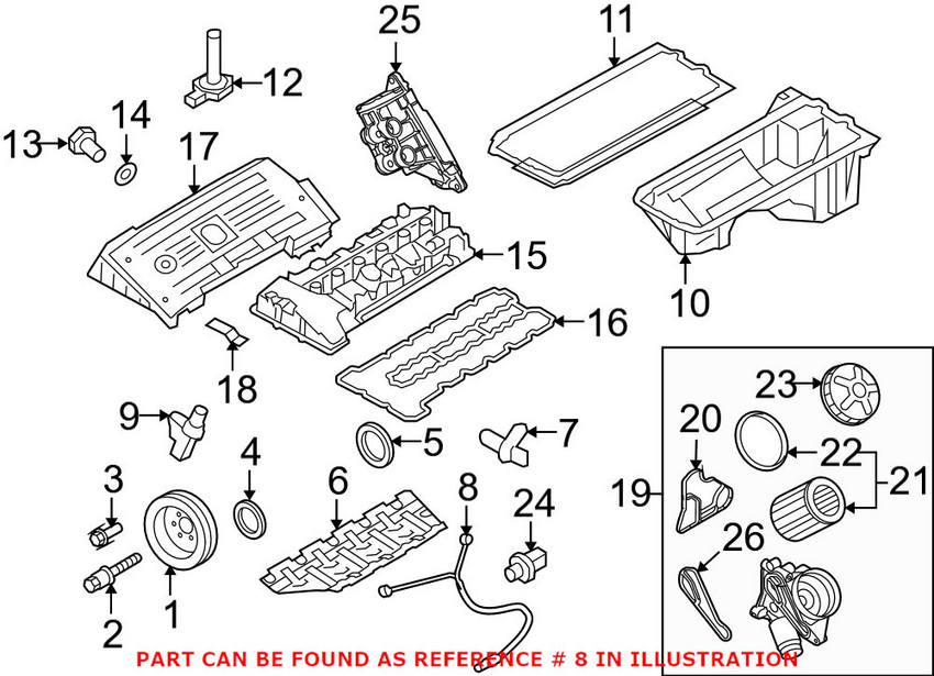 BMW Knock Sensor 13627566786