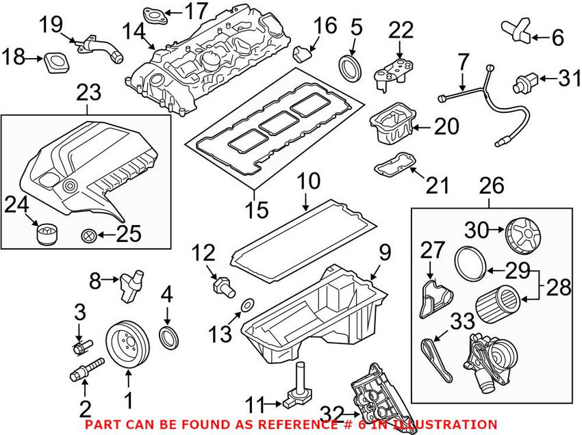 BMW Crankshaft Positon Sensor 13627582842