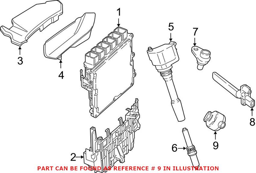 BMW Ignition Knock (Detonation) Sensor 13627636937