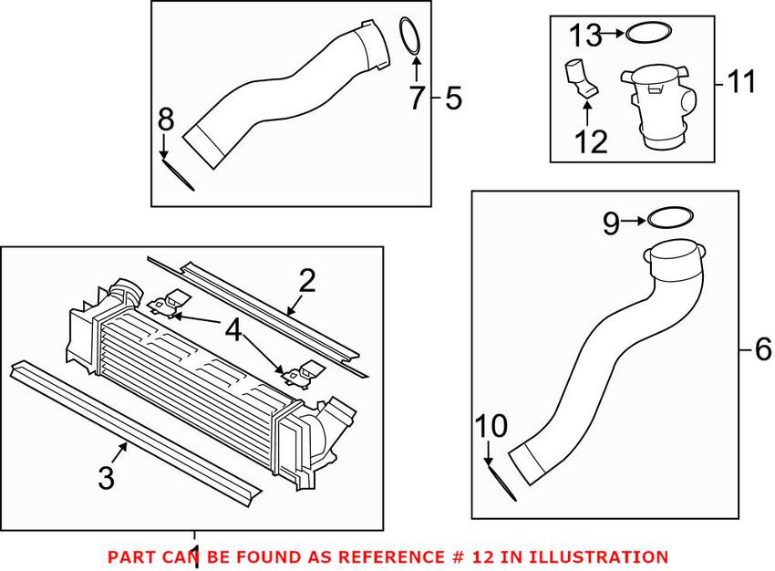 BMW Intake Air Temp Sensor 13628519445