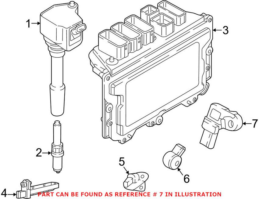 BMW Manifold Absolute Pressure Sensor 13628637899