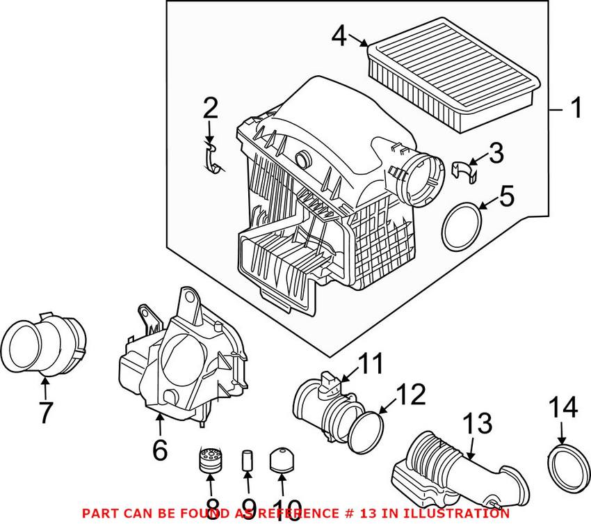 BMW Air Intake Tube 13717501202