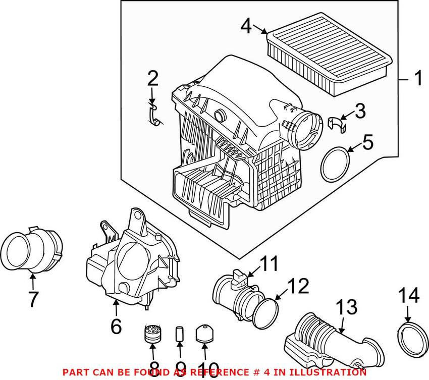 BMW Engine Air Filter 13717505007