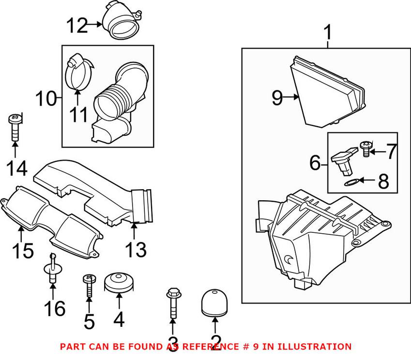 BMW Engine Air Filter 13717542294