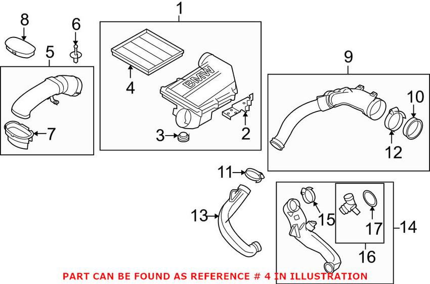 BMW Engine Air Filter 13717571355