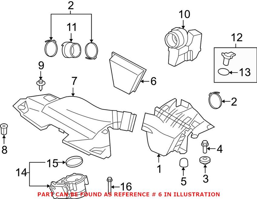 BMW Engine Air Filter 13717582908