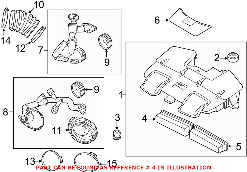 Engine Air Filter (Cyl 1-4)