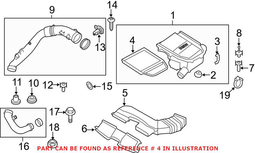 BMW Engine Air Filter 13717599285