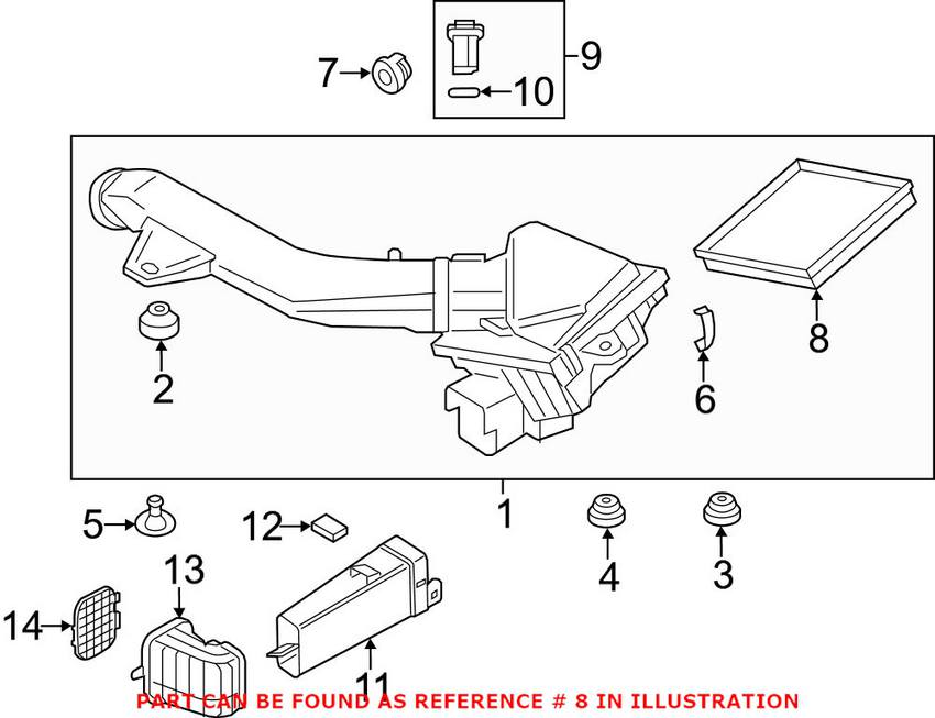 BMW Engine Air Filter 13717602643