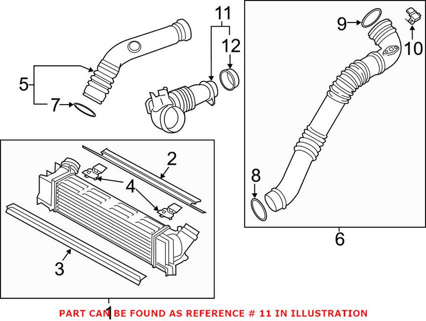 BMW Air Intake Tube 13717605638