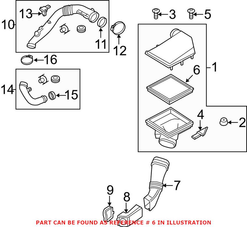 BMW Engine Air Filter 13717605913