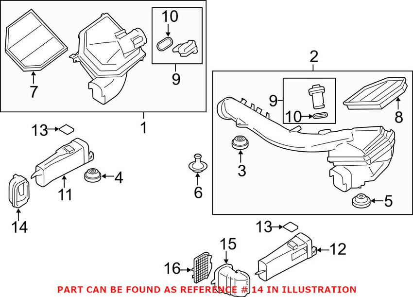 BMW Intake Manifold Front 13717613156