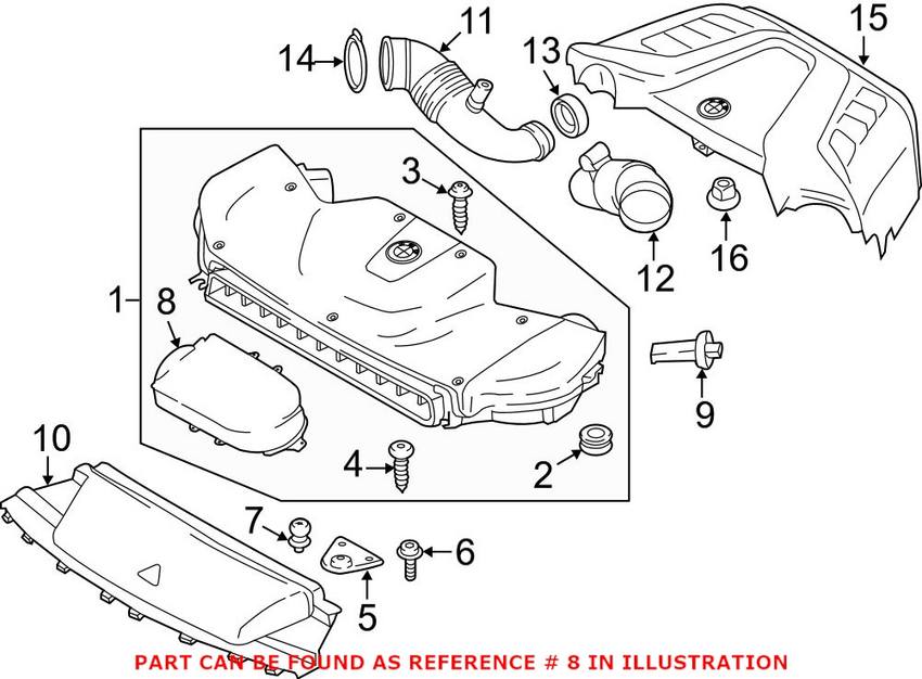 BMW Engine Air Filter 13717638566