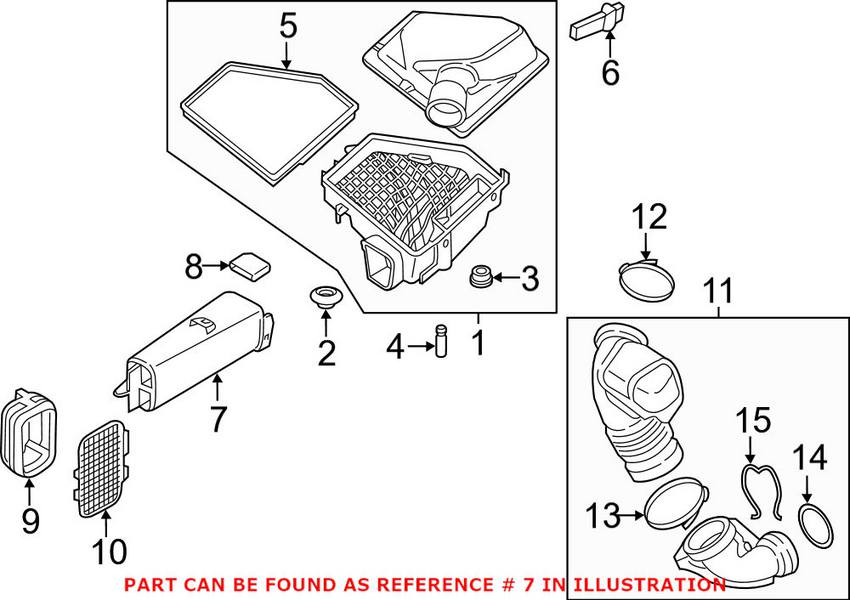 BMW Engine Air Intake Hose 13717646769