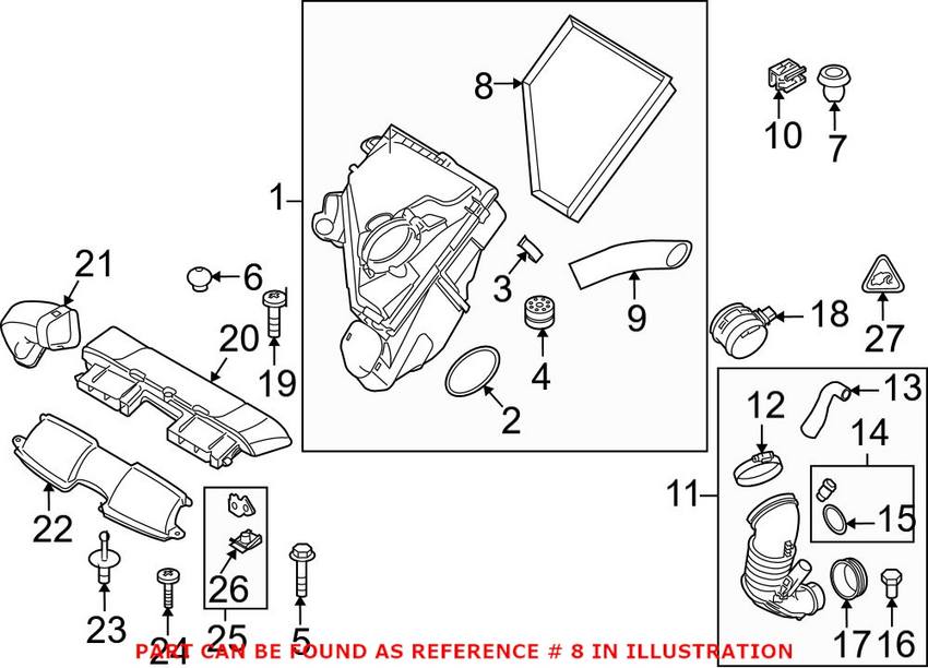 BMW Engine Air Filter 13717797465