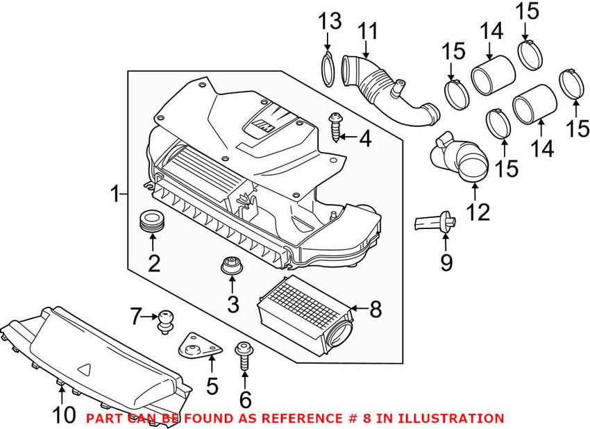 Engine Air Filter (Cyl 5-8)