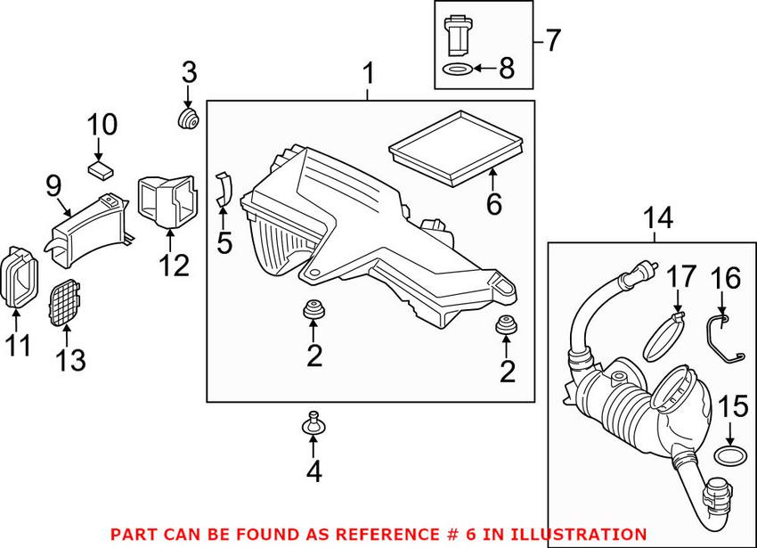 BMW Engine Air Filter 13718511668