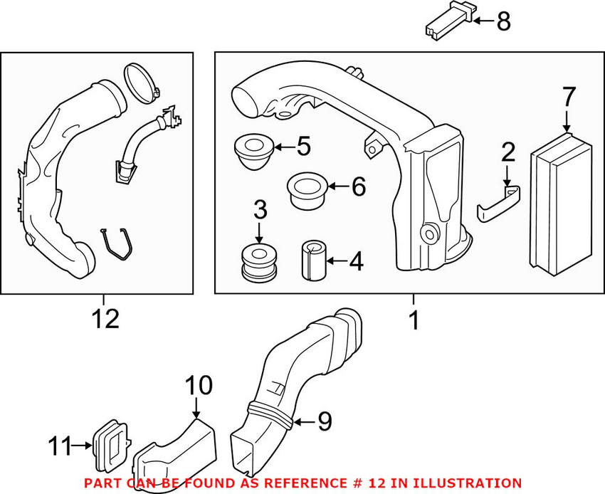 BMW Engine Air Intake Hose 13718574784