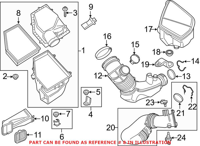 BMW Engine Air Filter 13718577170