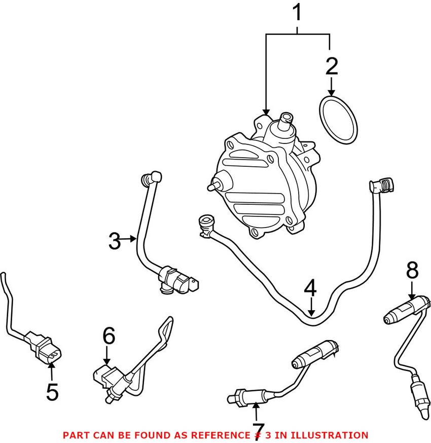 BMW Fuel Tank Vent Valve 13907537113