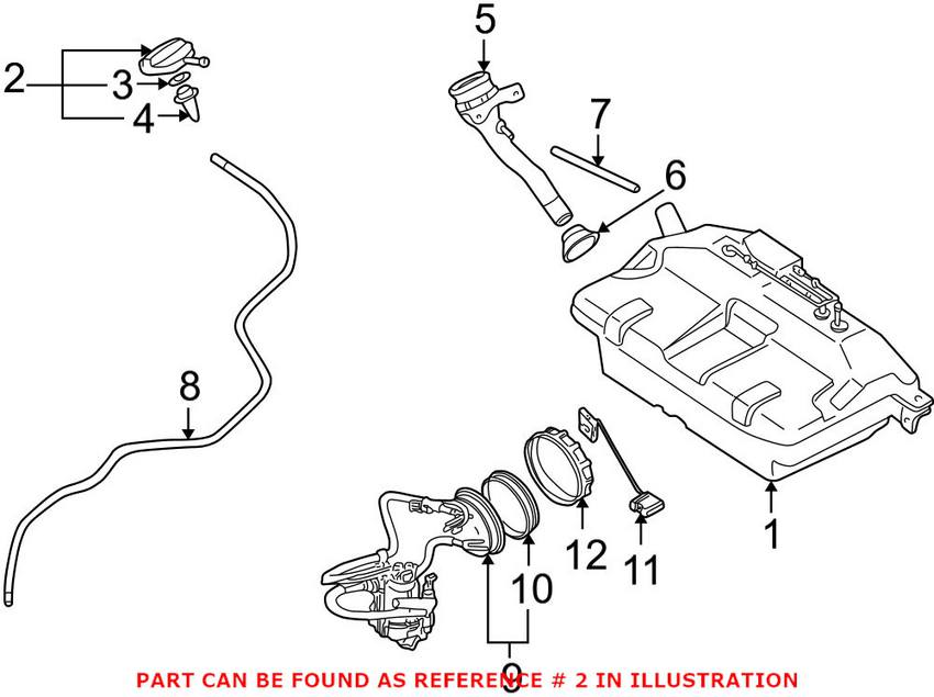 BMW Gas Cap 16111184531