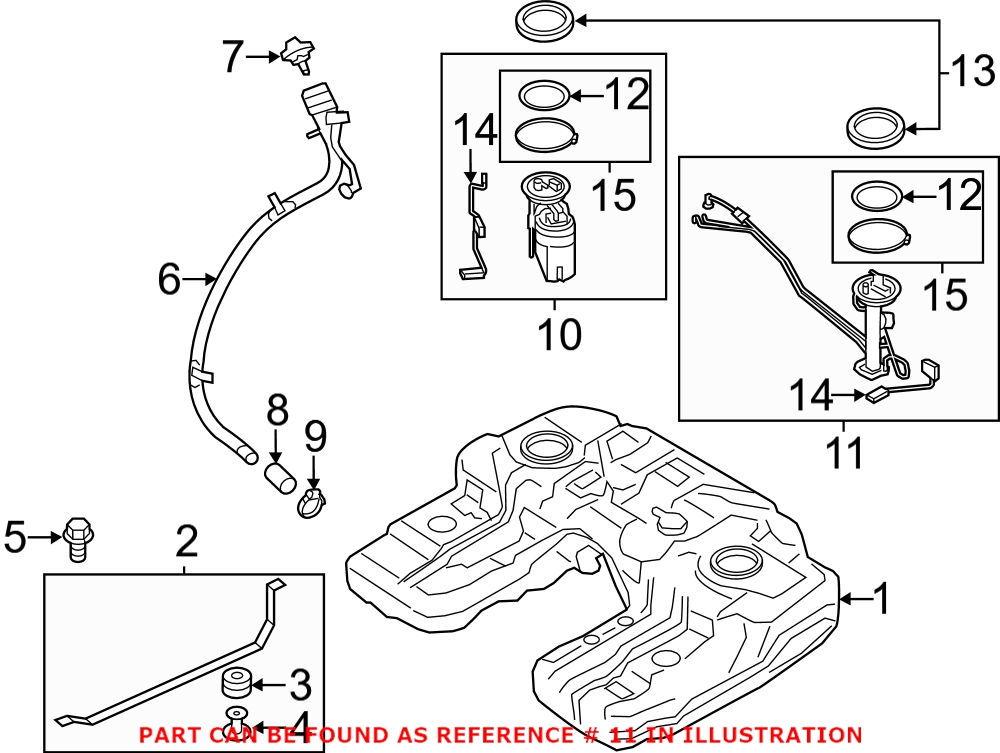 BMW Fuel Pump Sending Unit 16117195469