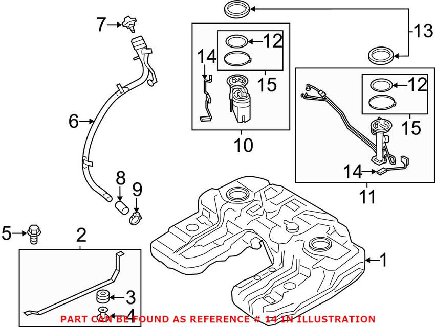 BMW Fuel Level Sensor - Driver Side 16117212632