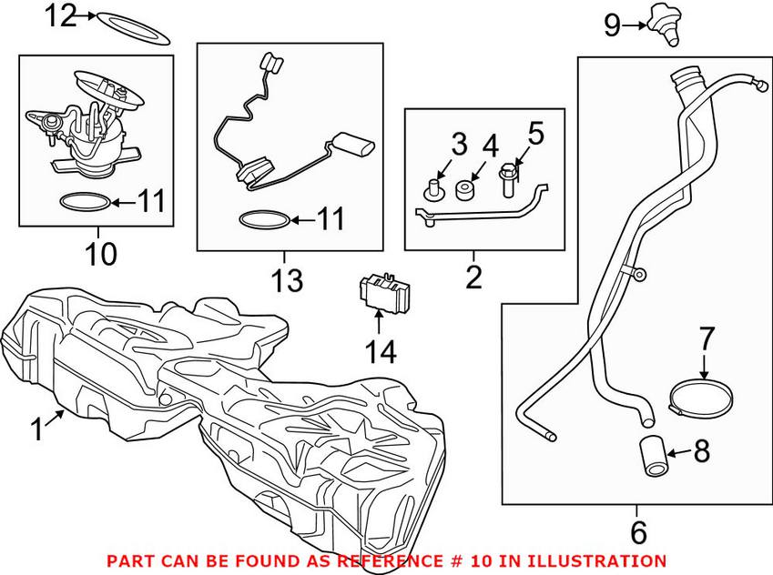 BMW Fuel Pump Assembly 16117260636