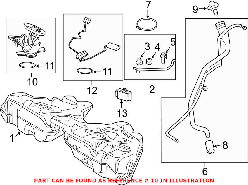 BMW Fuel Pump Assembly 16117341301