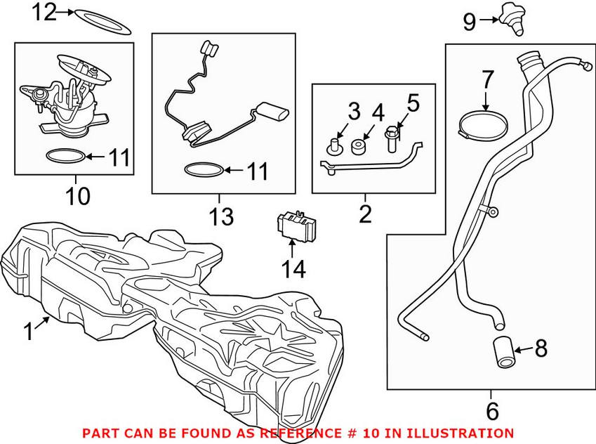 BMW Fuel Pump Assembly 16117341303