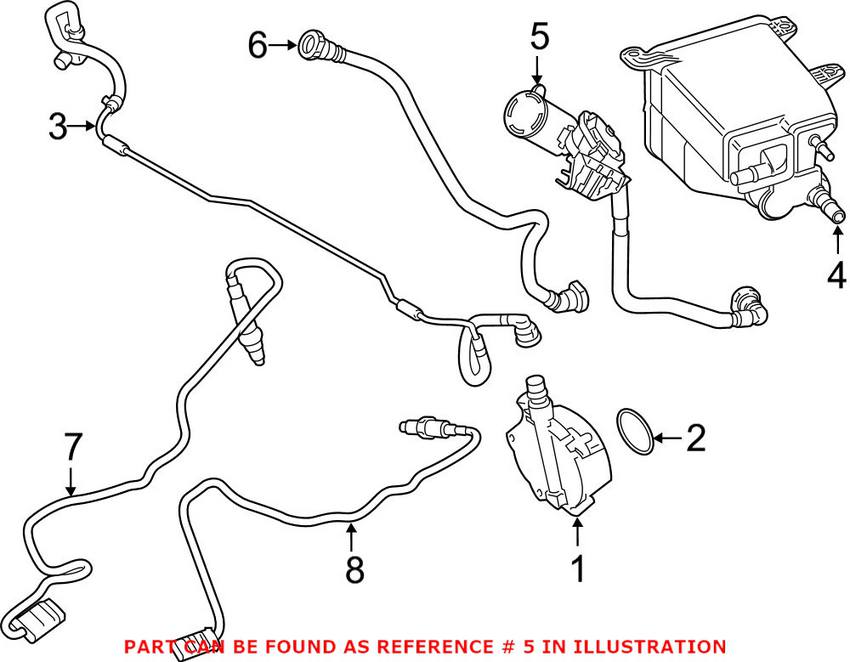 BMW Vapor Canister Filter 16117356537