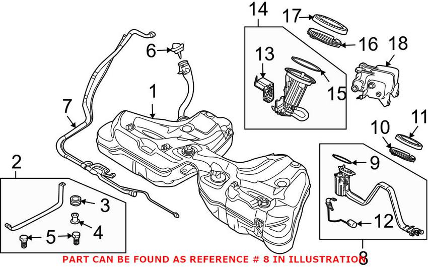 BMW Fuel Pump Assembly 16117373503