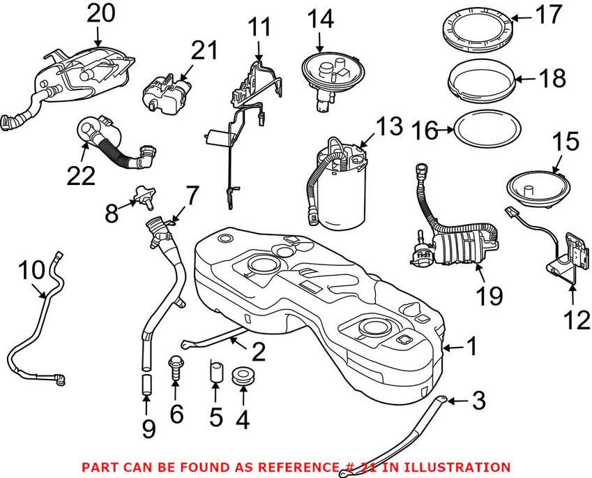 BMW Evaporative Emissions System Leak Detection Pump Genuine BMW