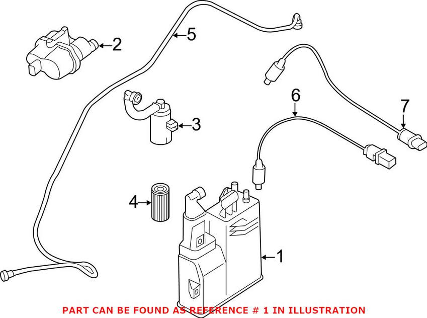 BMW Vapor Canister 16137224859