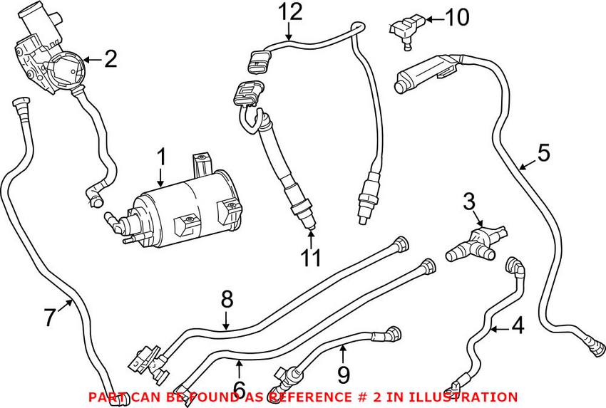 BMW Vapor Canister Filter 16137373623