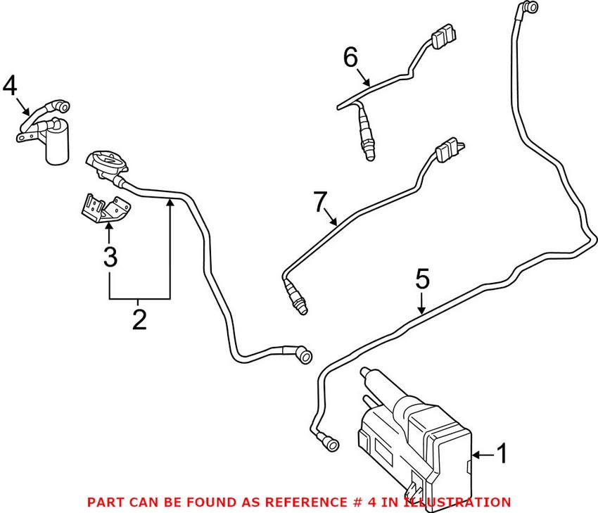 BMW Vapor Canister Filter 16137439034