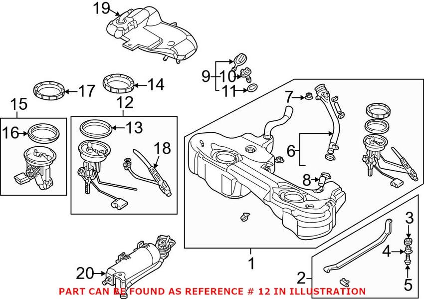 BMW Fuel Level Sender 16142229683