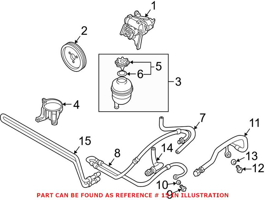 BMW Power Steering Cooling Coil 17111436262