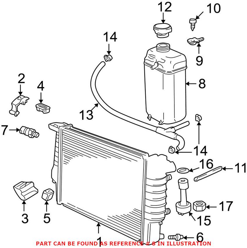 BMW Expansion Tank 17111741167