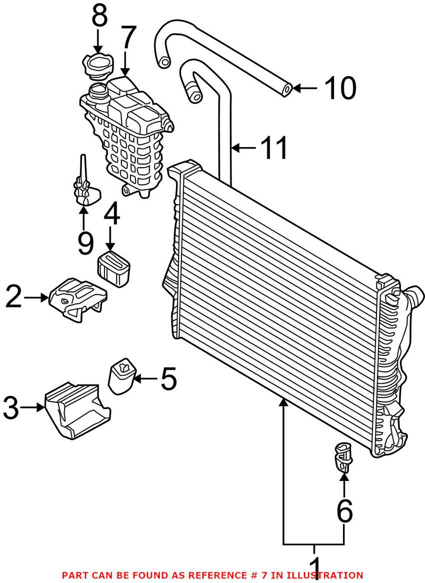 BMW Expansion Tank 17112229114