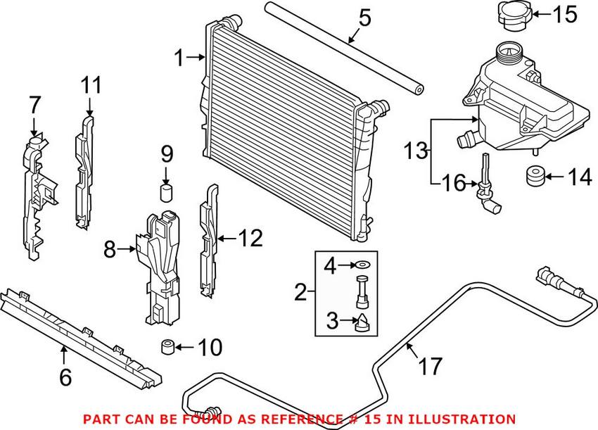 BMW Expansion Tank Cap 17117639022