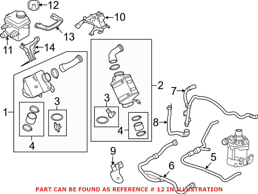 BMW Expansion Tank Cap 17117639024