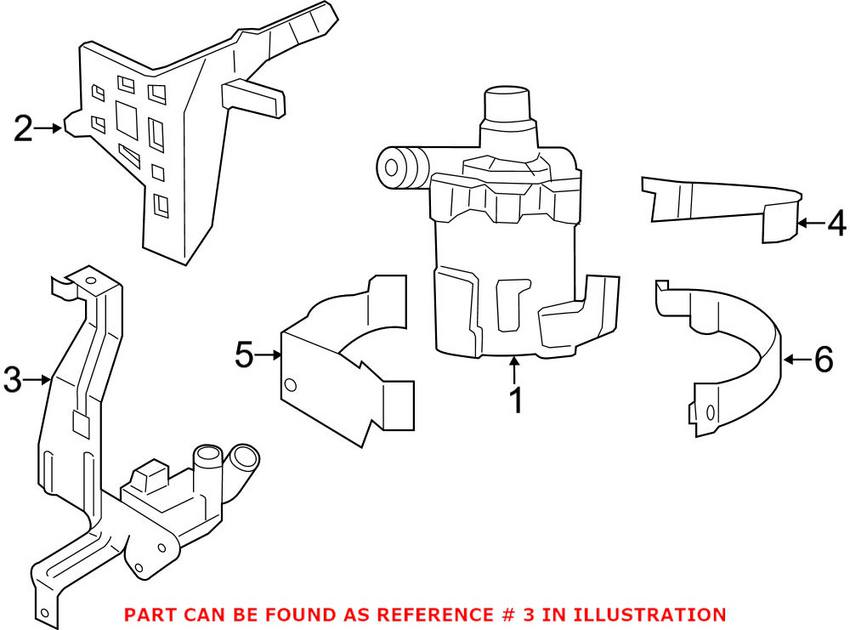 BMW Engine Auxiliary Water Pump 17122284124