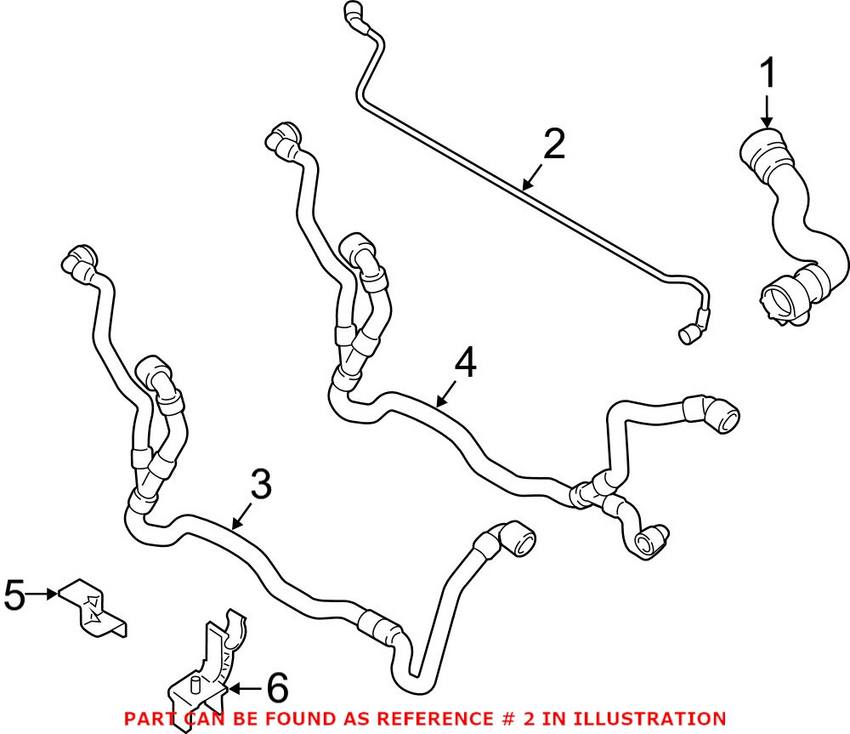 Engine Coolant Vent Pipe