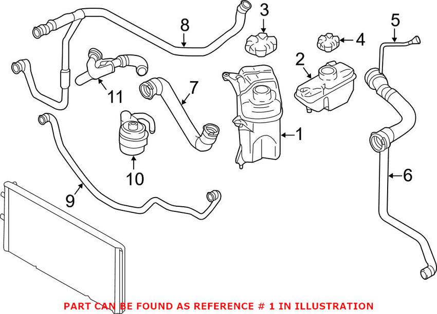 BMW Expansion Tank 17132284600