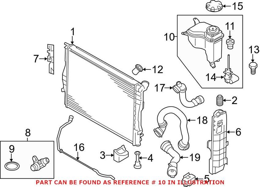 BMW Expansion Tank 17137640515