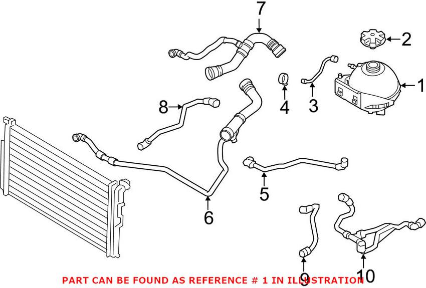 BMW Expansion Tank 17137642158