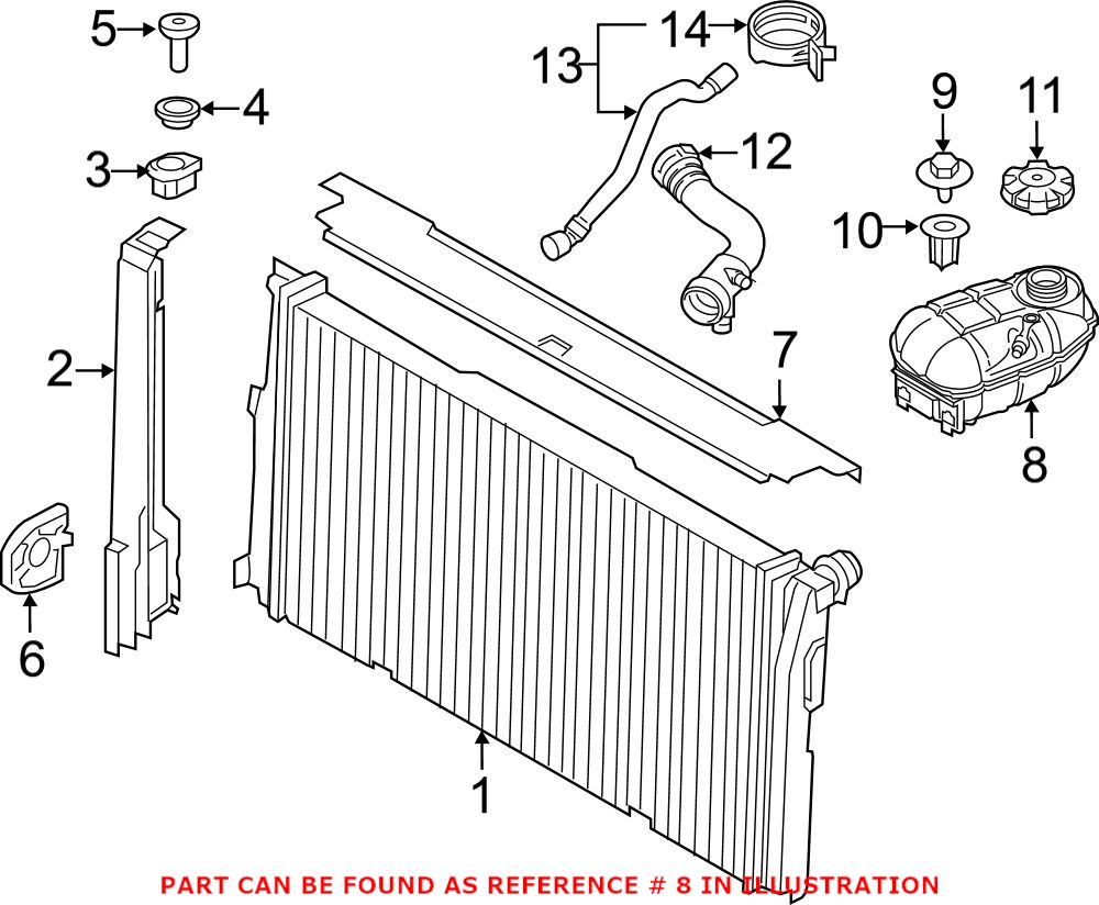 BMW Expansion Tank 17137642160